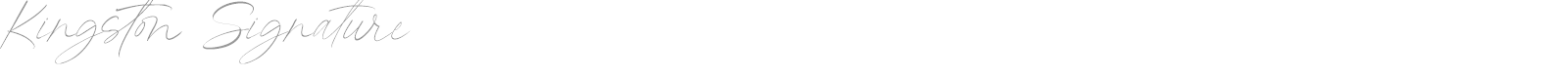 Kingston Signature font preview
